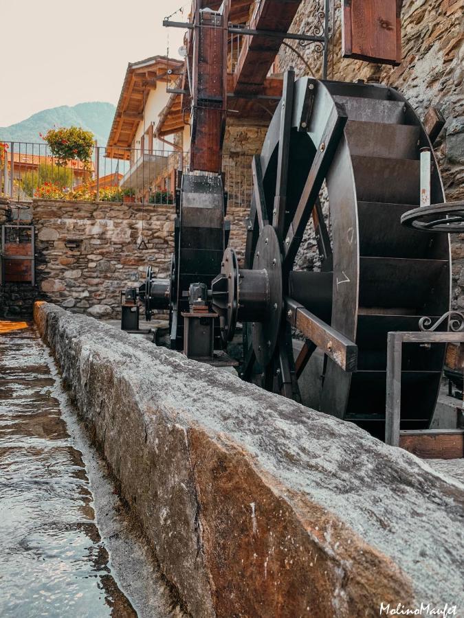 La Volta - Lake Como Heritage Home In Molino Maufet Watermill - Patio On The Garden Colico Exteriör bild